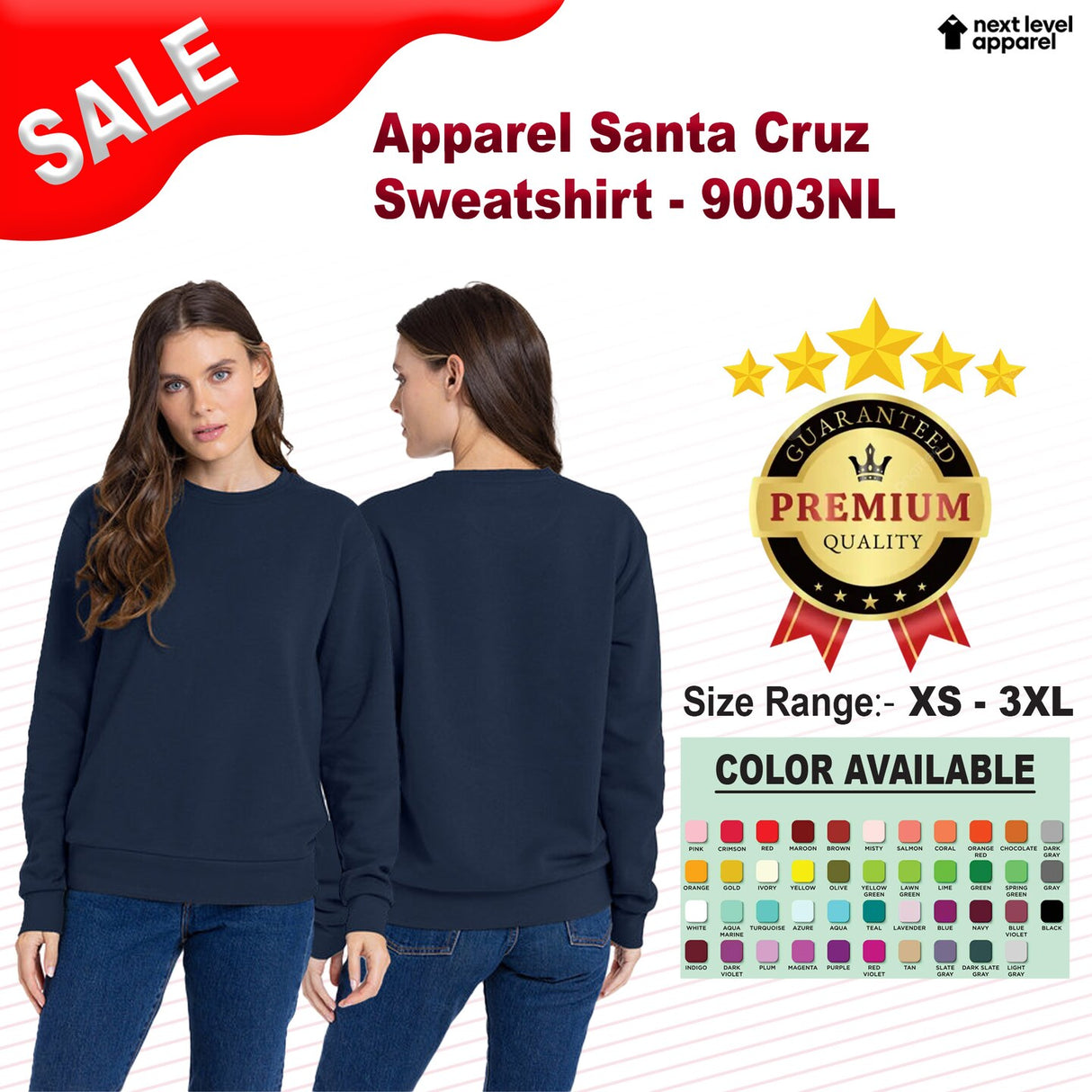 Next Level® Apparel Santa Cruz Sweatshirt