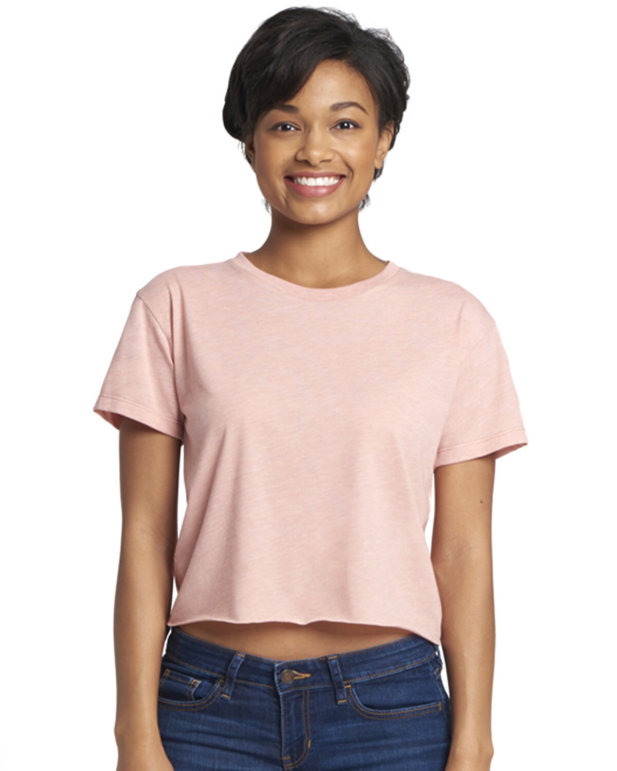 Next Level® Ladies Festival Cali Short Sleeve Crewneck Crop T Shirt