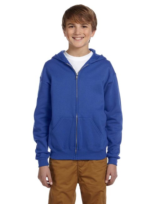 Jerzees® Youth NuBlend Fleece Full-Zip Hooded Sweatshirt