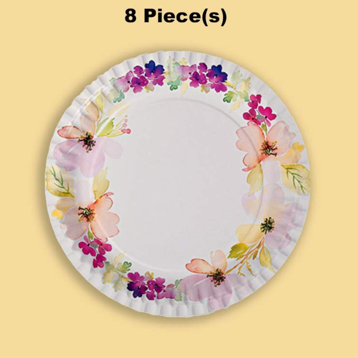 8 Ct. New Year’s Eve Party Sparkling Diamond Geometric Paper Dinner Plates