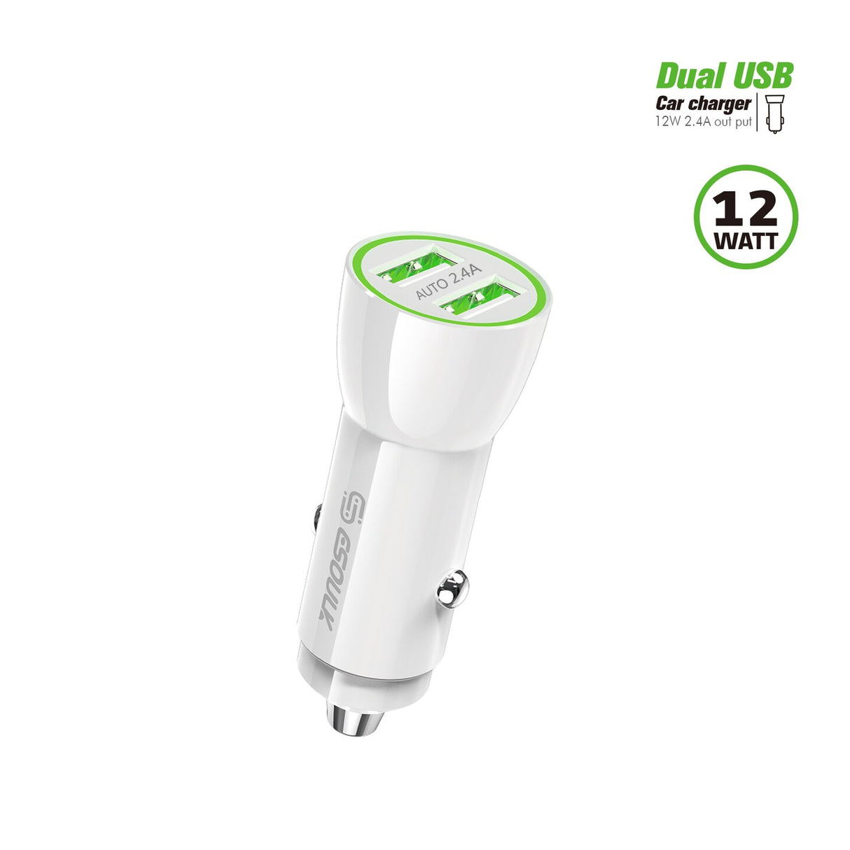 2.4 Dual USB Car Adapter 12/48