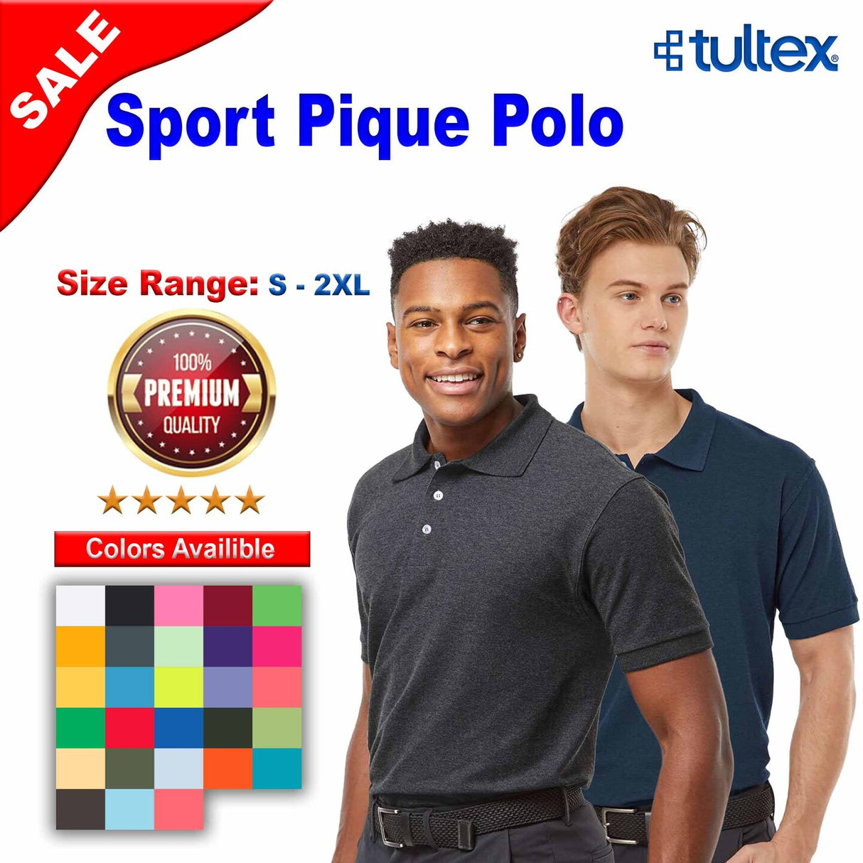 Tultex® Sport Pique Polo T-Shirt