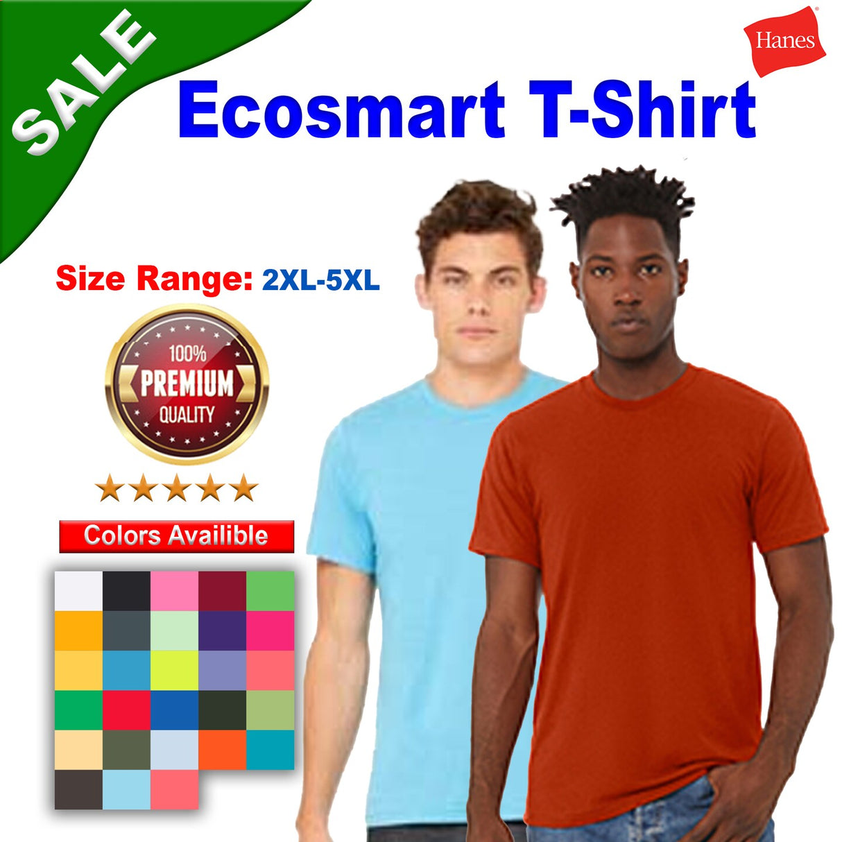 Hanes® Ecosmart Crewneck Short Sleeve T-Shirt