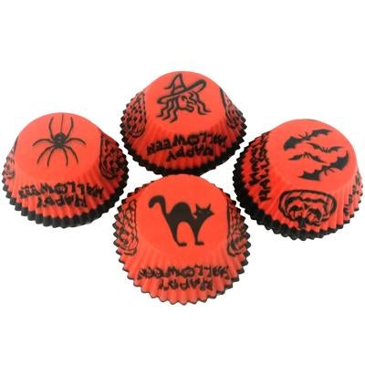 Halloween Spooky Standard Size Baking Cups - 100 Pack