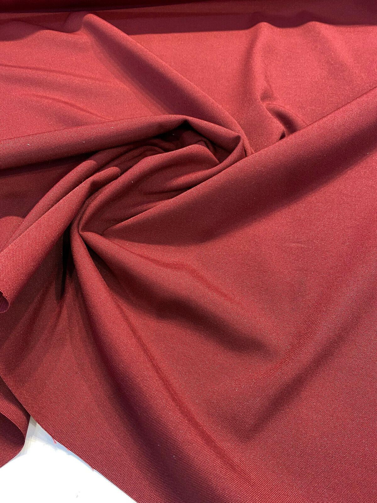 Outdoor Radiance Spun Polyester Duck Fabric - Claret Maroon Red, 54" Width (1 Yard)