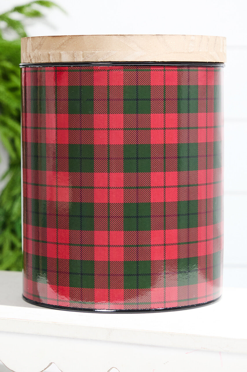 Plaid Canister - Set of 2