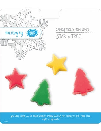 Star & Tree Bonbons Chocolate Mold
