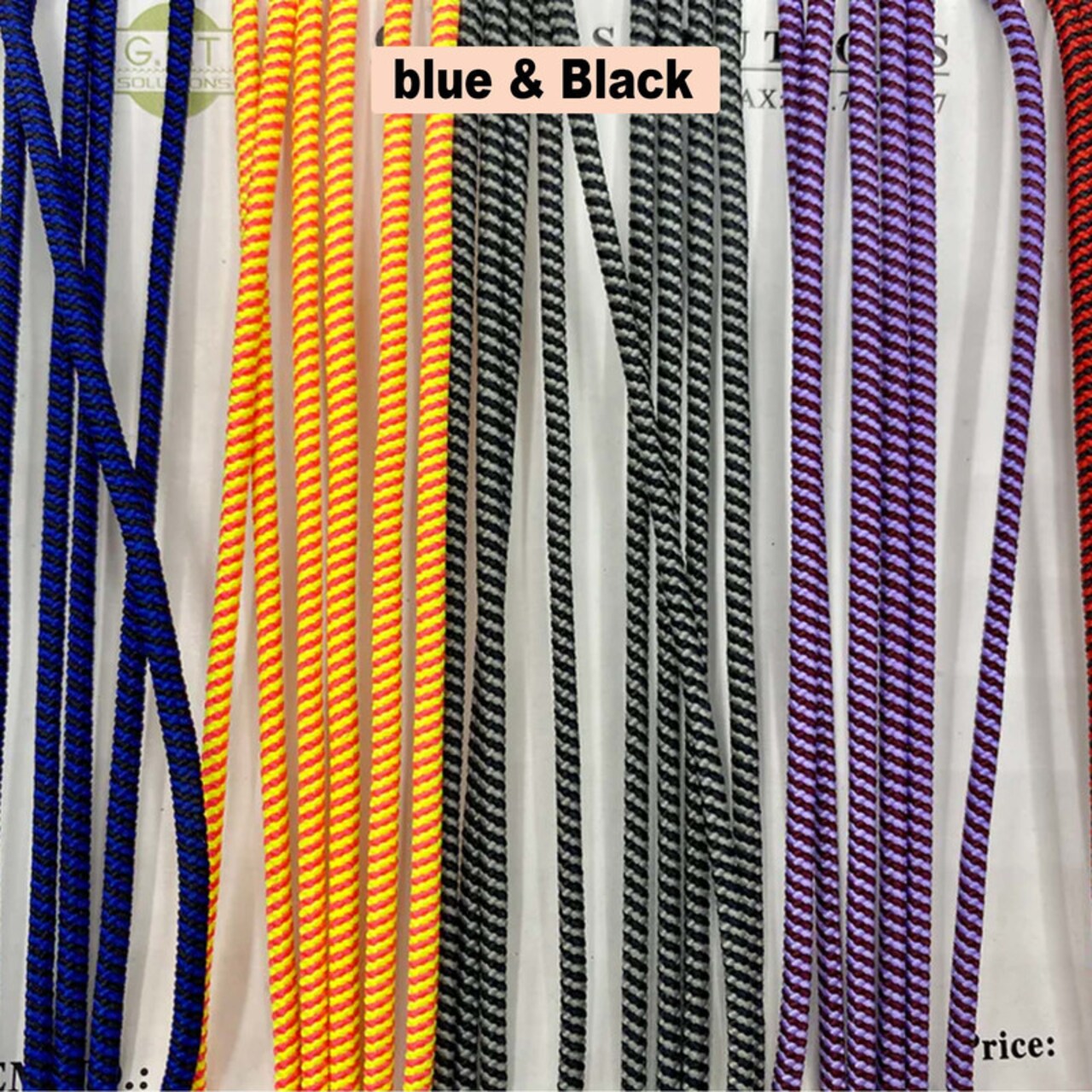 10 Yards Blue & Black Mix Elastic Cord for Crafts