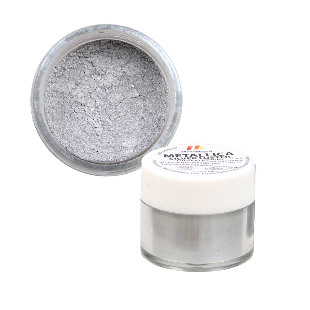Mendelberg Silver Luster Metallic Dusting Powder, 4 Grams