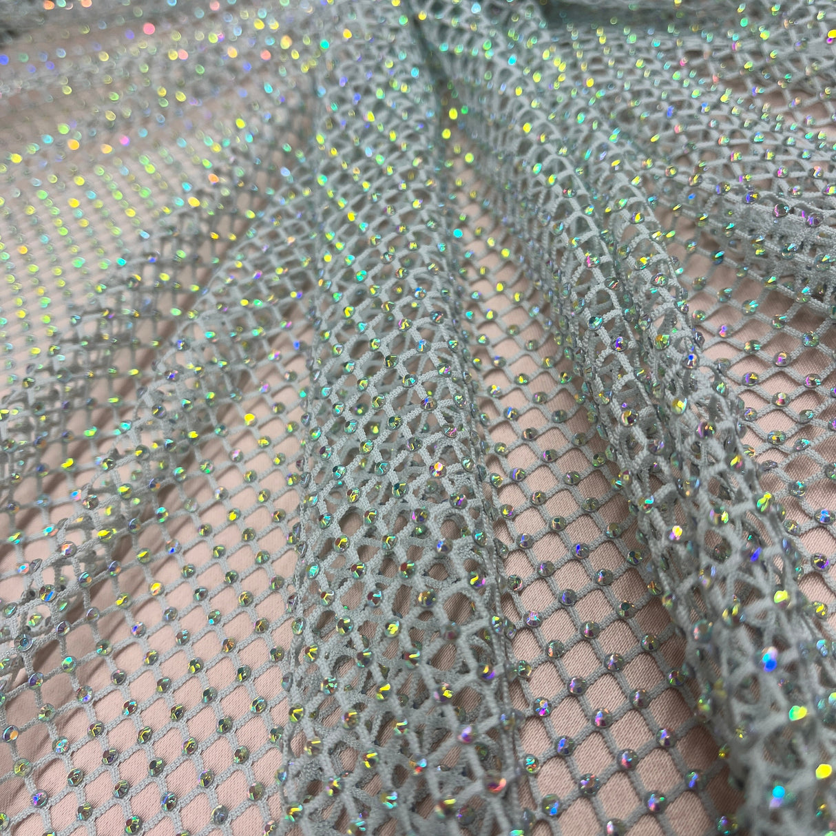 Diamond Fishnet 4-Way Stretch Fabric