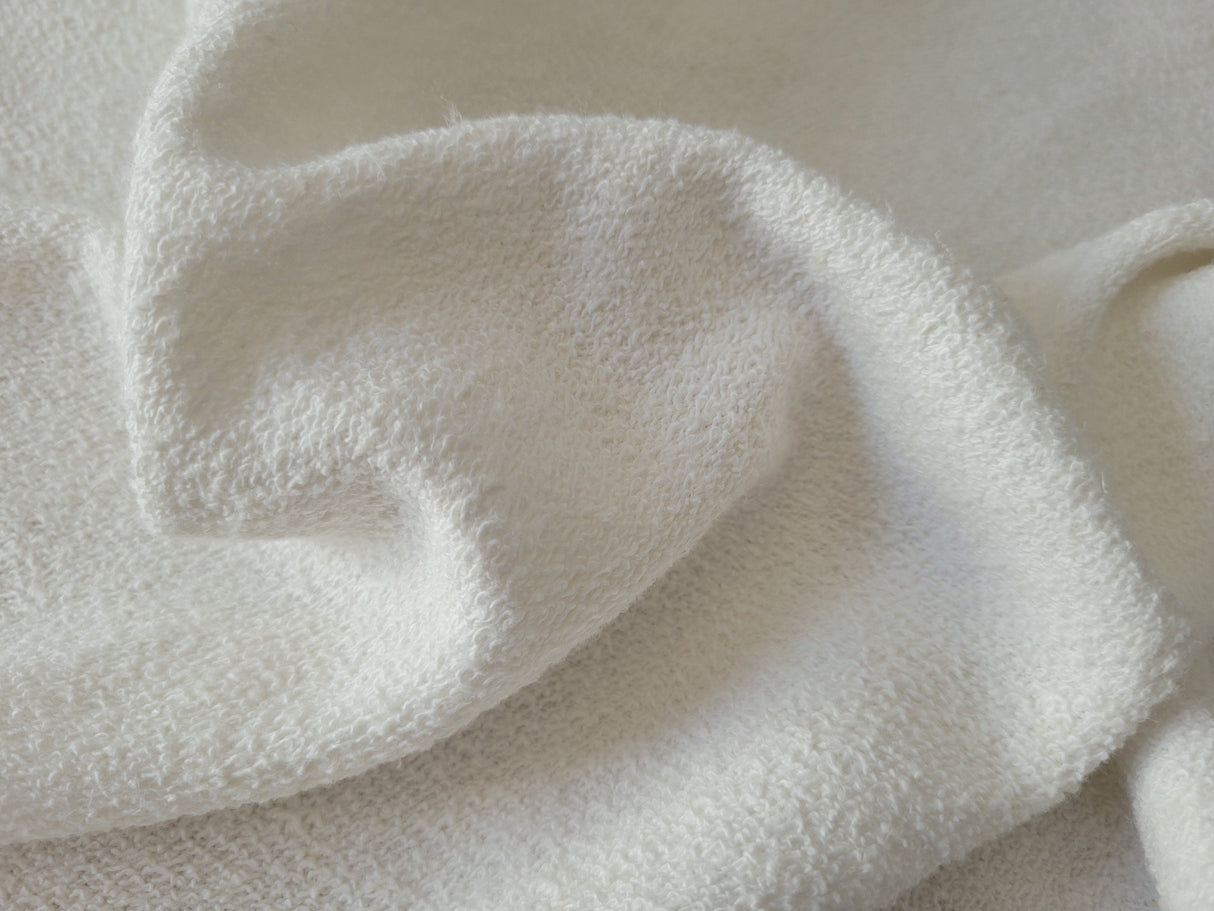 French Terry Knit Off White Hemp Organic Cotton