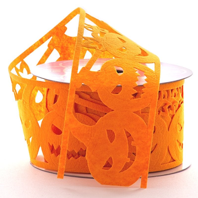 Halloween Die Cut Foam Ribbon 2 1/2'' x 10 yd - 1 / ROLL