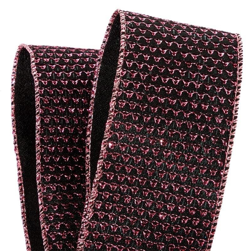 Amethyst Delight Wired Fabric Ribbon 2 1/2 '' X 10 yd - 1 / ROLL