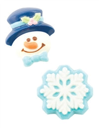 Snowman & Snowflake Minis Chocolate Mold - MM2150*