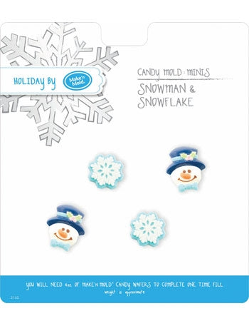 Snowman & Snowflake Minis Chocolate Mold