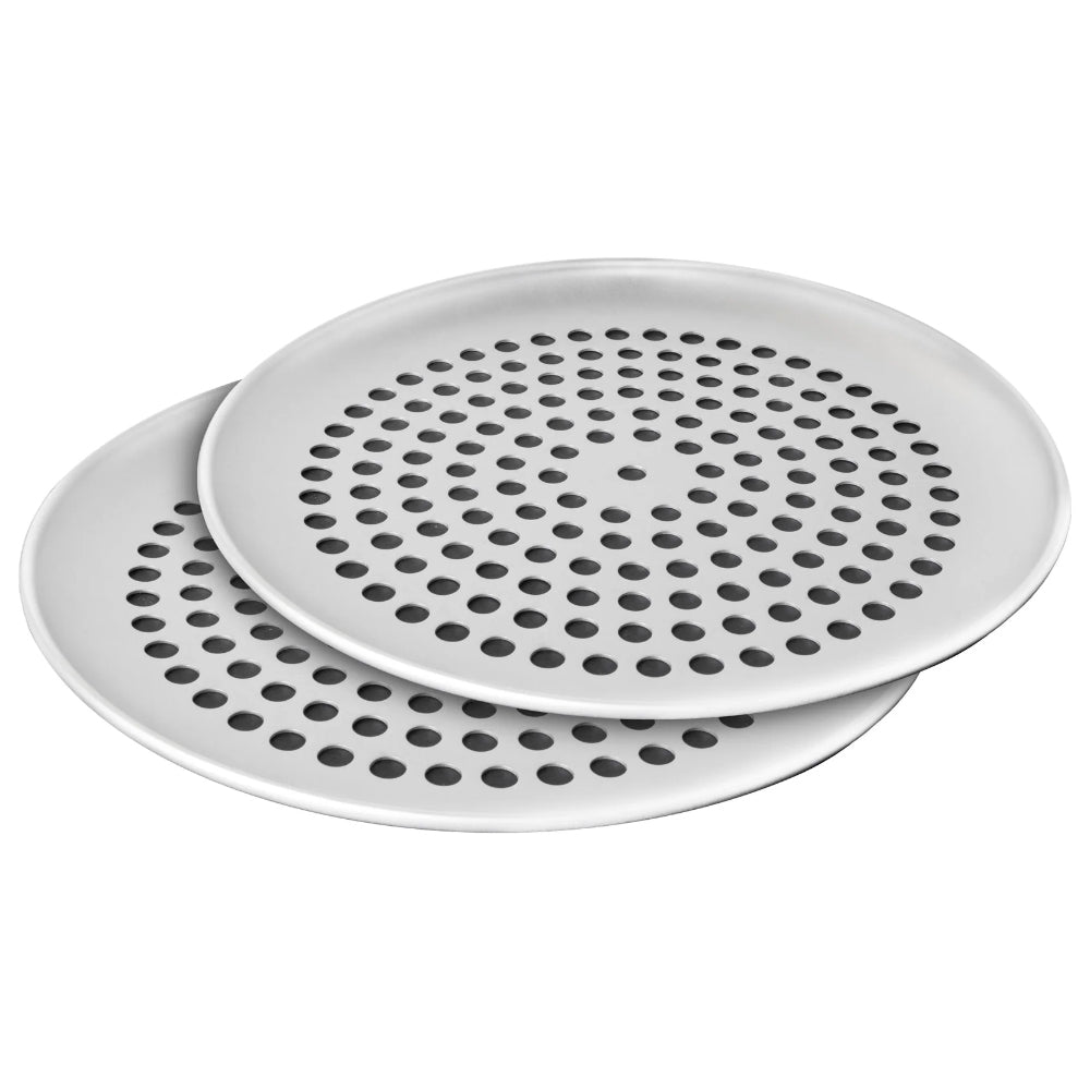 Fat Daddio's Anodized Aluminum Pizza Pans, 9" Dia. - Set of 2