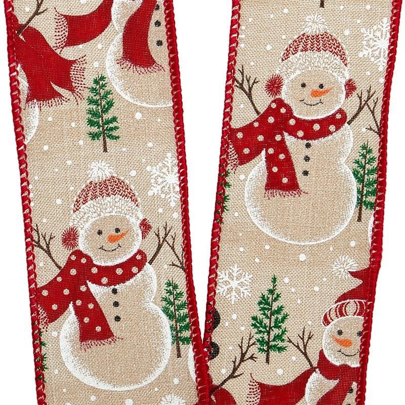 Traditional Snowmen Linen 2 1/2 '' X 10 yd - 1 / ROLL