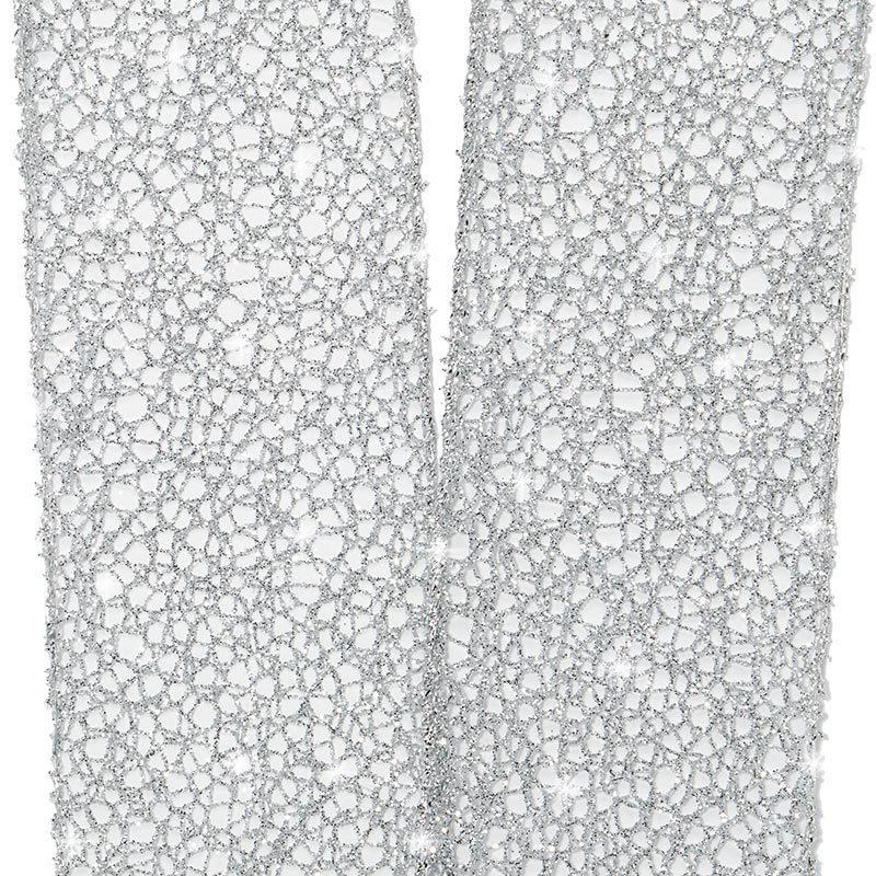 Sparkling Silver Metallic Wired Ribbon 2 1/2 '' X 10 yd - 1 / ROLL
