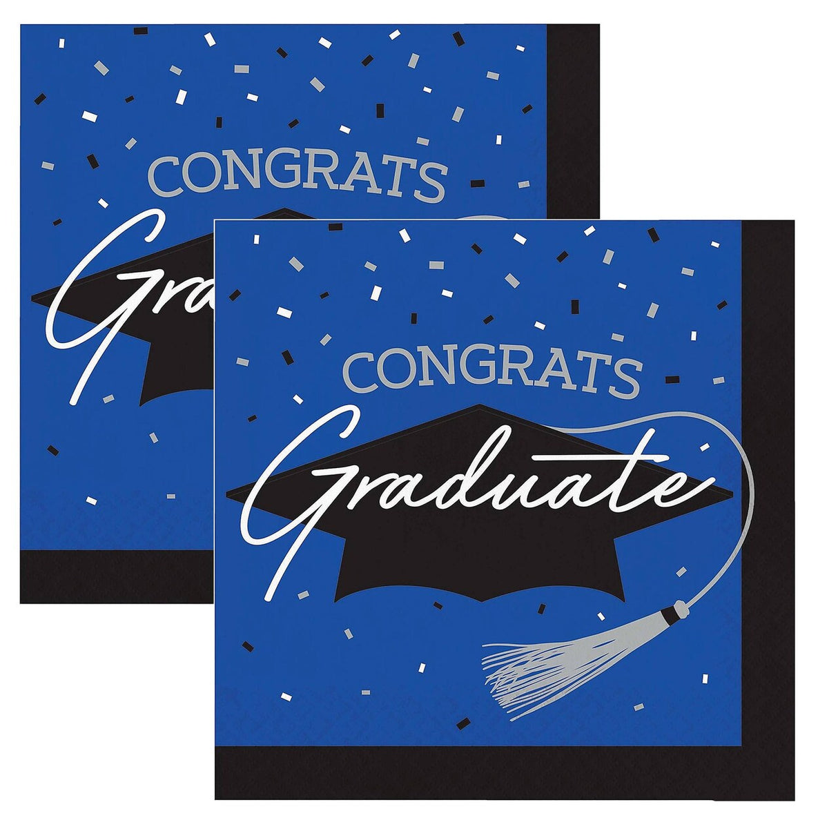 Creative Converting School Spirit Blue Graduation Dinner Napkins – 108ct