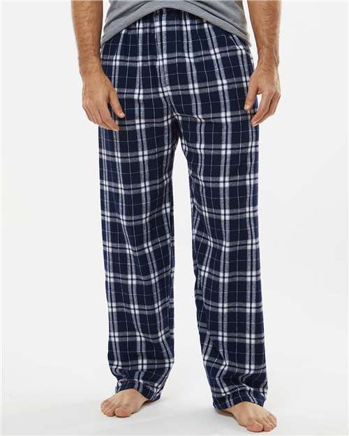 Boxercraft® Men’s Harley Flannel Pants Double-Brushed Cotton, Elastic Waist & Plaid Design
