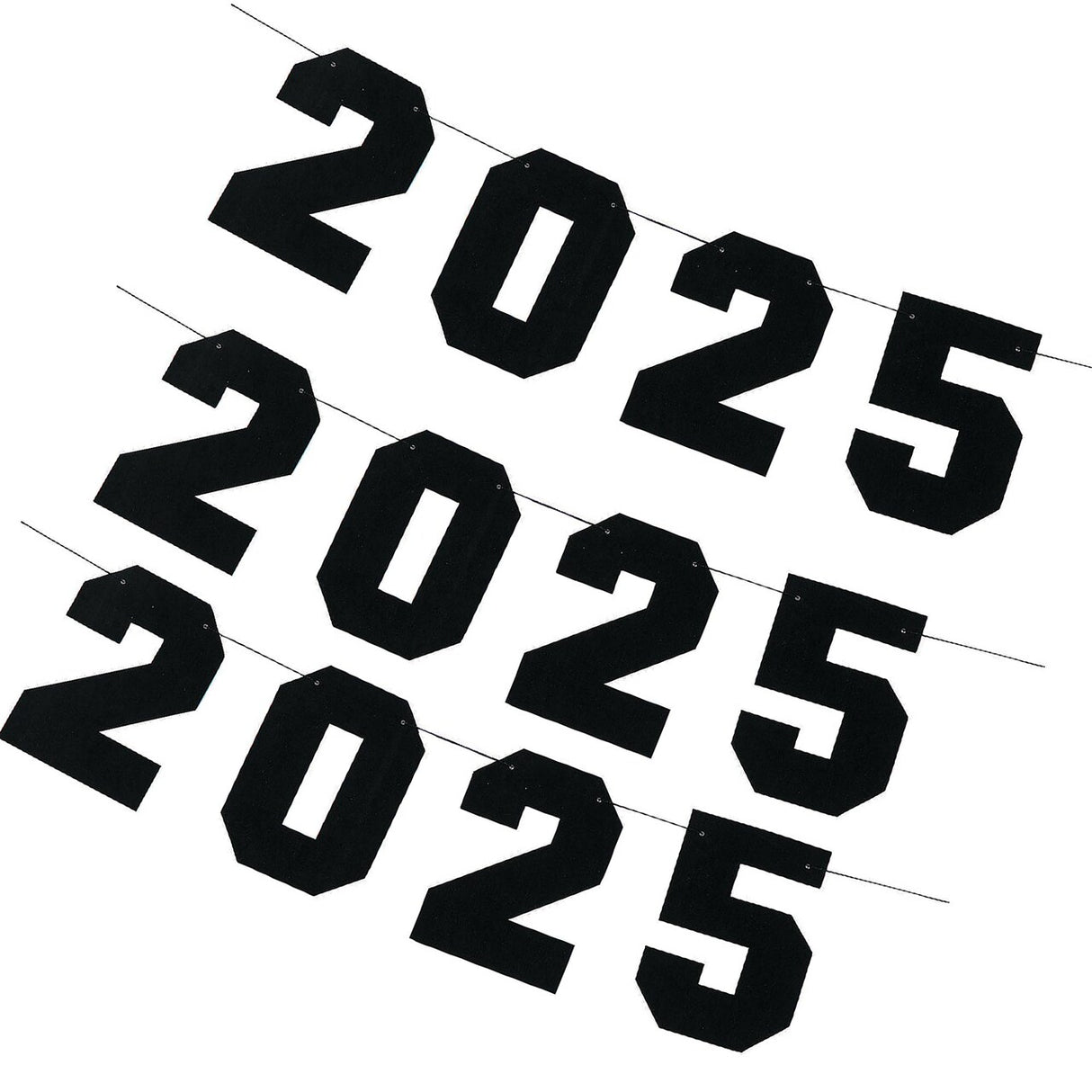 7 Ft. 2025 Party Ready-to-Hang Cardstock Garland