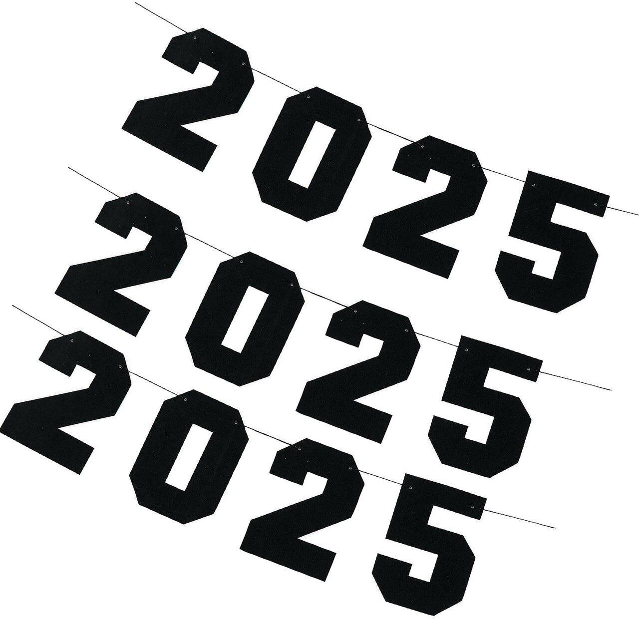 7 Ft. 2025 Party Ready-to-Hang Cardstock Garland