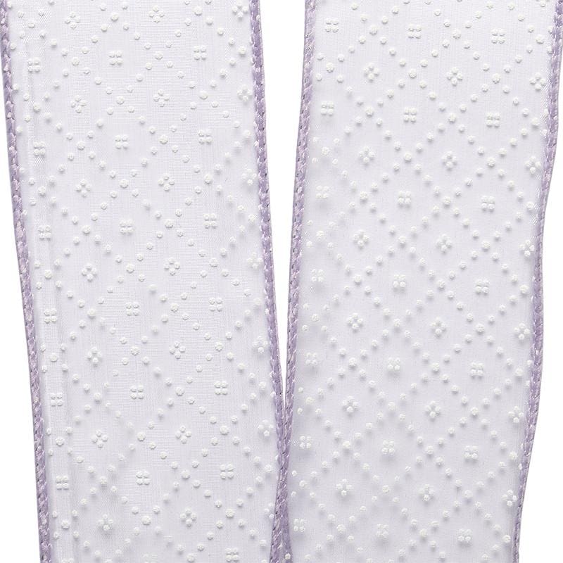 Diamond Dots Organza Wired Ribbon X -