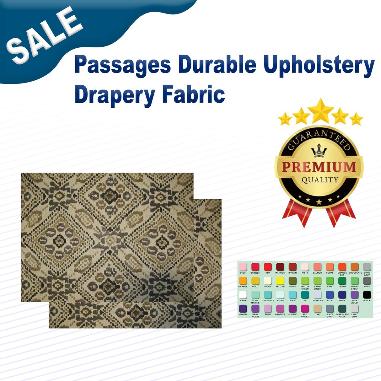 Passages Durable Upholstery & Drapery Fabric