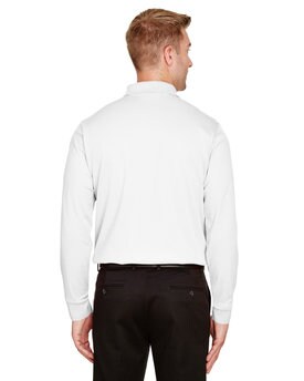 Devon & Jones® CrownLux Performance Men's Plaited Long Sleeve Polo