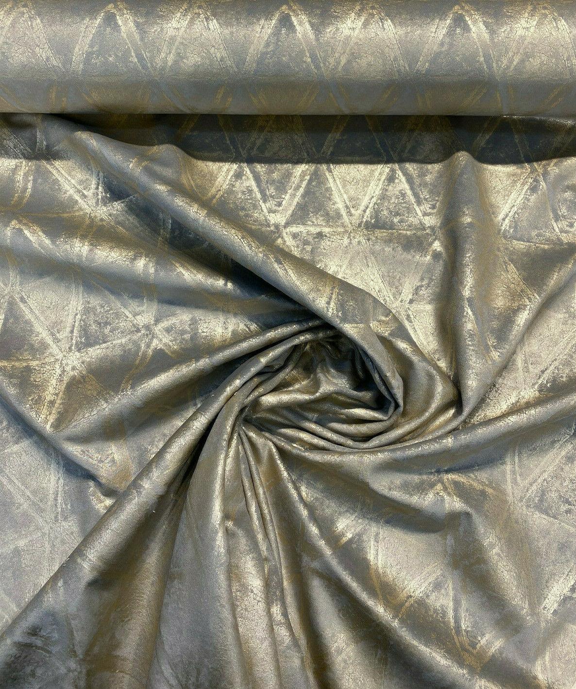 Weather Pattern Gold Leaf Gold Foil Knit Upholstery Fabric - Gold Leaf, 55" Width (1 Yard)