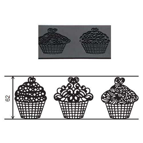 Silikomart Cupcakes Tricot Decor Mat