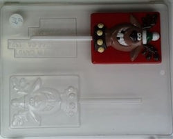 Funny Reindeer Sucker Chocolate Mold