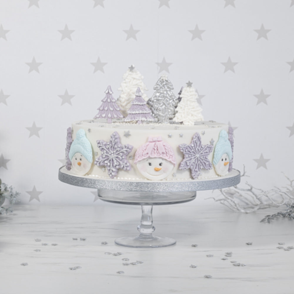 Karen Davies Sugarcraft Snowflakes & Christmas Trees Silicone Mold
