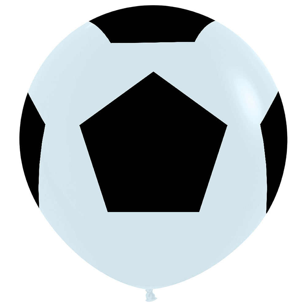 Latex Balloons Soccer Ball Fashion White 36 Inch
