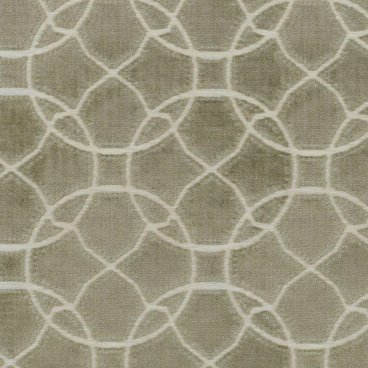 Lavish Chenille Upholstery Fabric - Sage Green Patterned Woven, 54" Width (1 Yard)