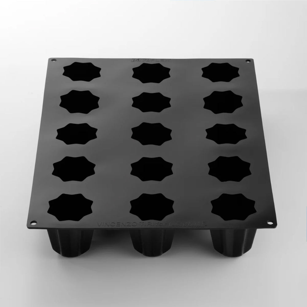 Pavoni Pavoflex PX43114 Pandoro Silicone Mold, 15 Cavities