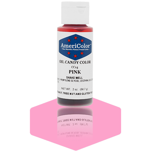 Pink Oil Candy Color - AmeriColor CC14 - 2 Ounces