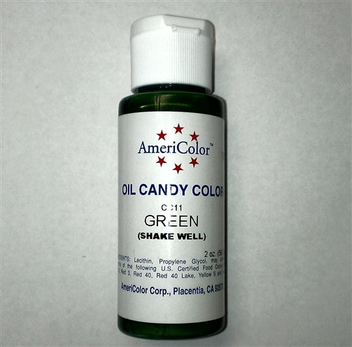 Green Oil Candy Color - AmeriColor CC11 - 2 Ounces