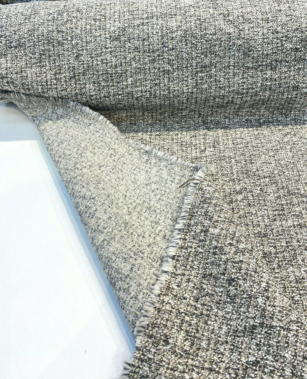 Splendor Pewter Tweed Chenille Upholstery Fabric - Pewter Tweed, 56" Width (1 Yard)