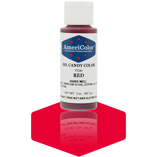 Red Oil Candy Color - AmeriColor CC20 - 2 Ounces