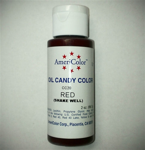 Red Oil Candy Color - AmeriColor CC20 - 2 Ounces
