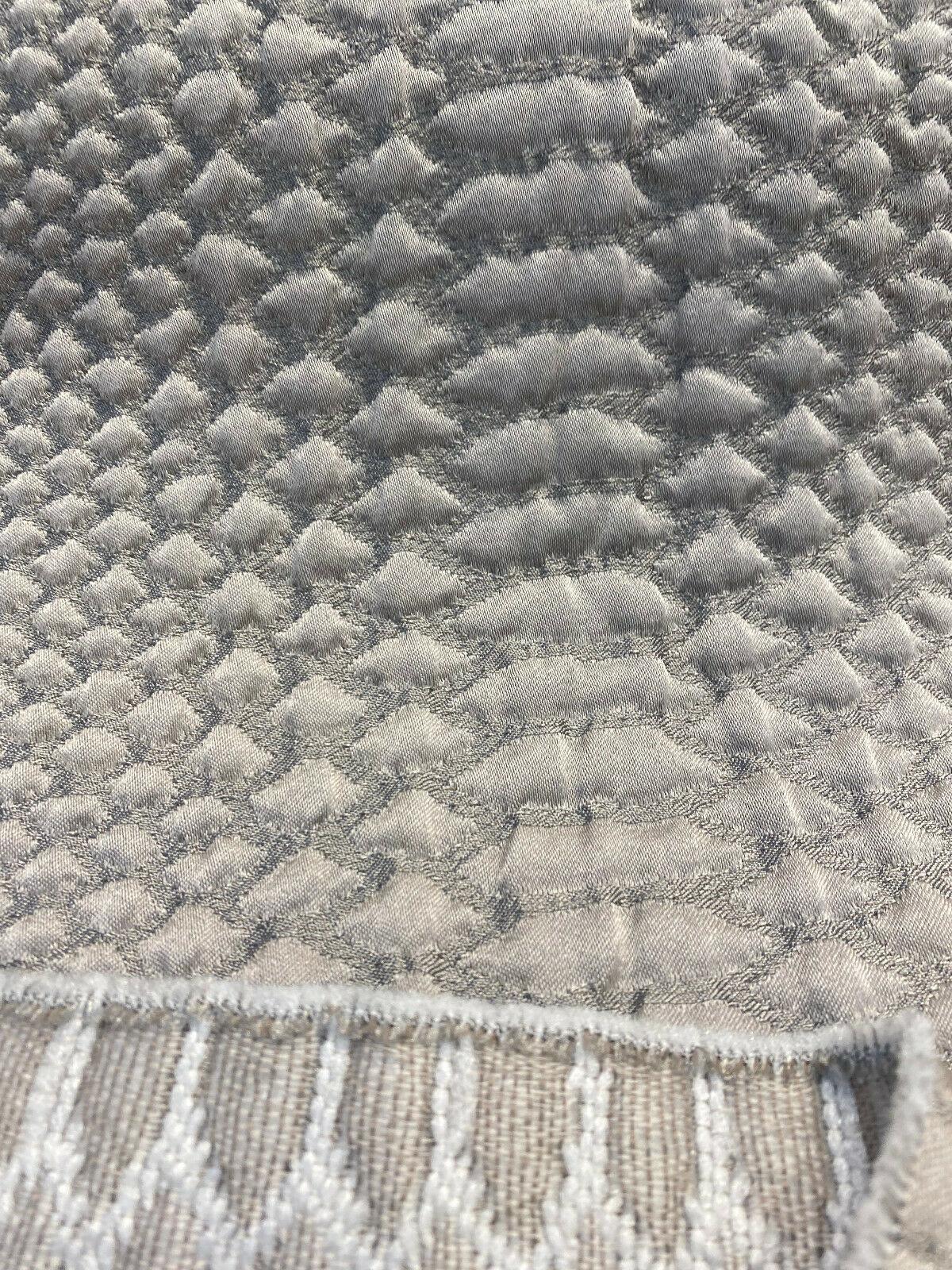 Cobra Phantom Jacquard Matelasse Fabric - Snake Skin Design, 56" Width (1 Yard)