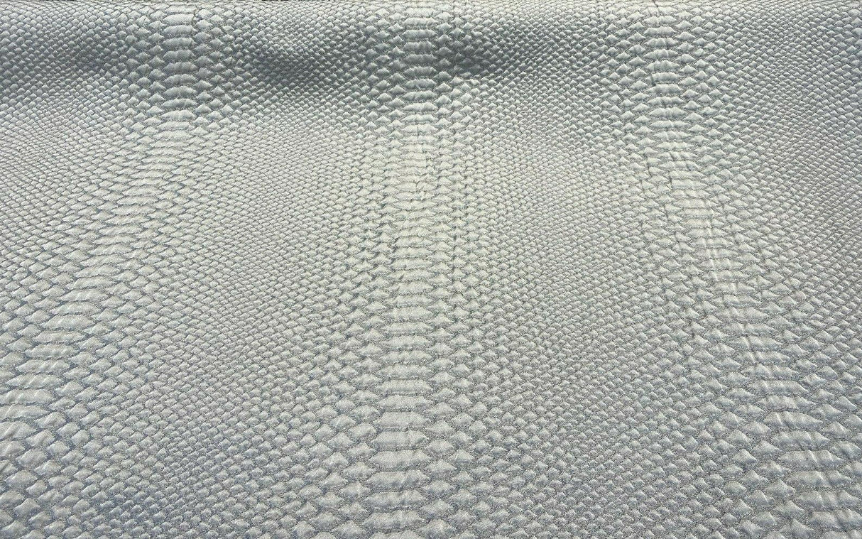 Cobra Phantom Jacquard Matelasse Fabric - Snake Skin Design, 56" Width (1 Yard)