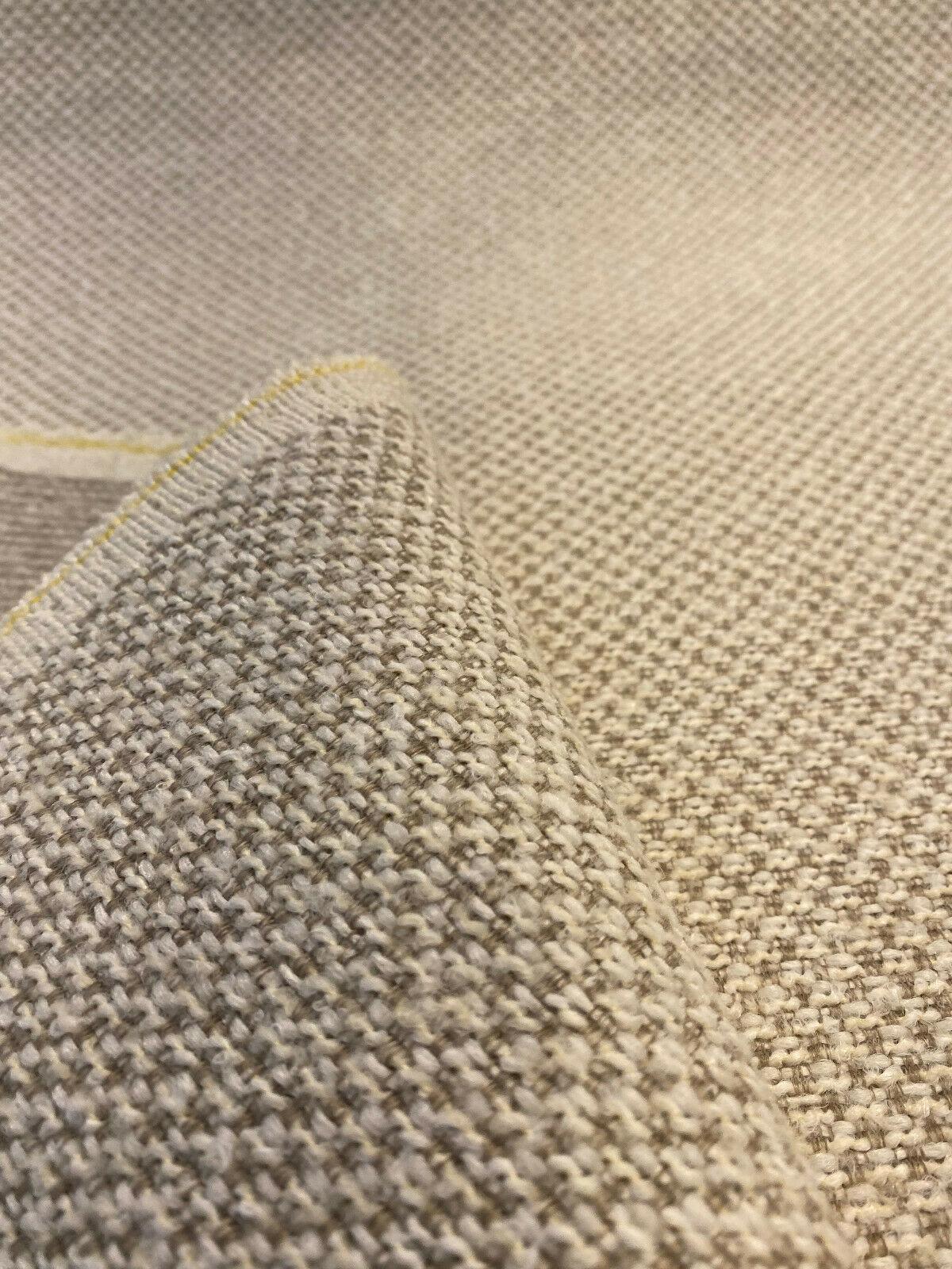 Mascot Bisque Cream Textured Chenille Upholstery Fabric - Bisque Cream Textured, 56" Width (1 Yard)