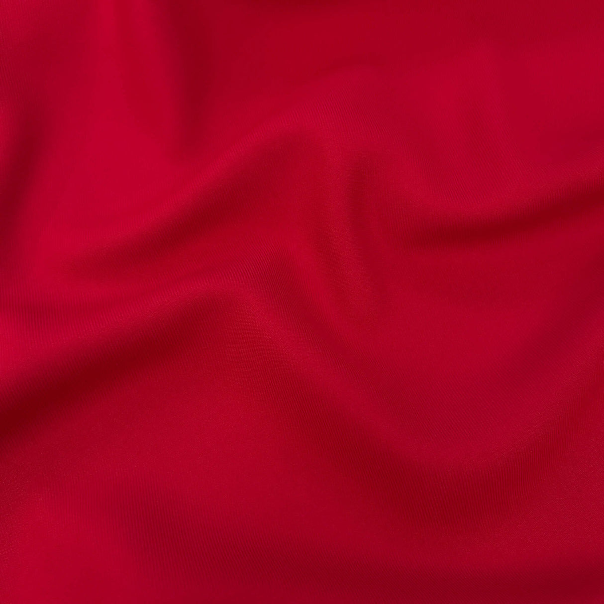 Red Vegan Gabardine Polyester Gabardine Fabric - Red, 60" Wide (1 Yard)