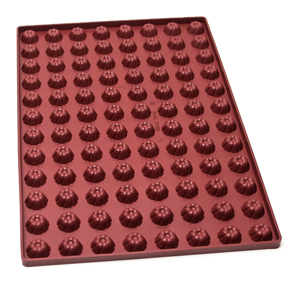Mae Innovation Mini Kugelhopf Silicone Mold, 96 Cavities