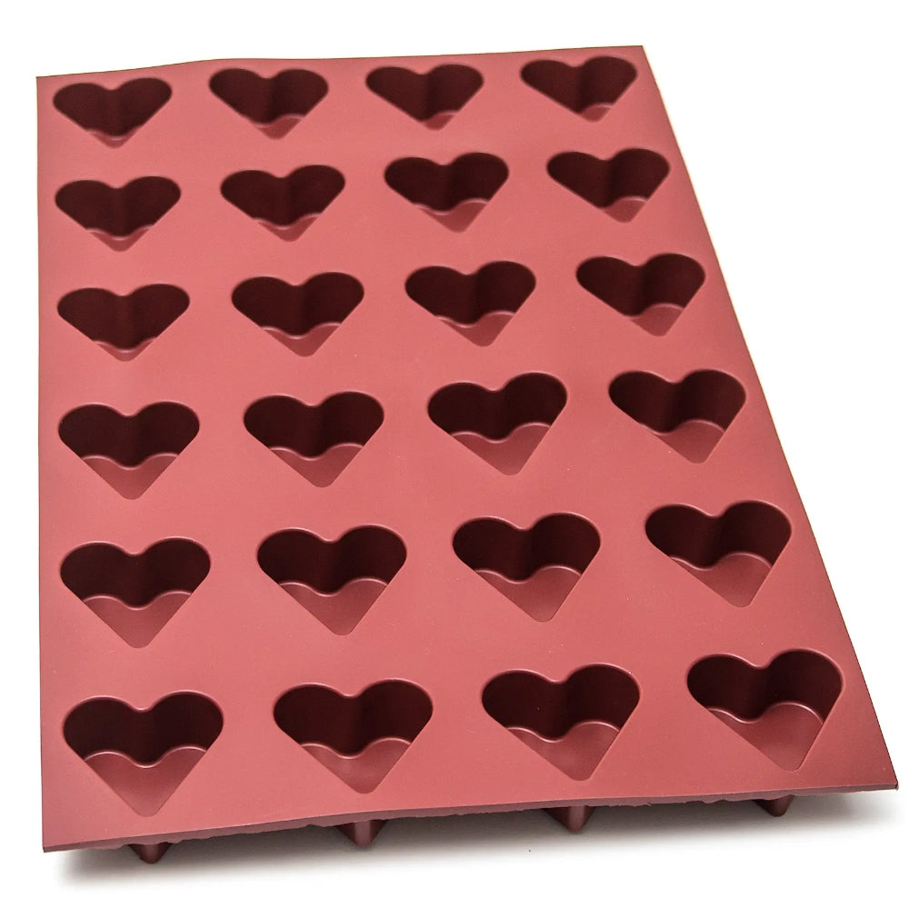Mae Innovation Silicone Heart Mold, 24 Cavities