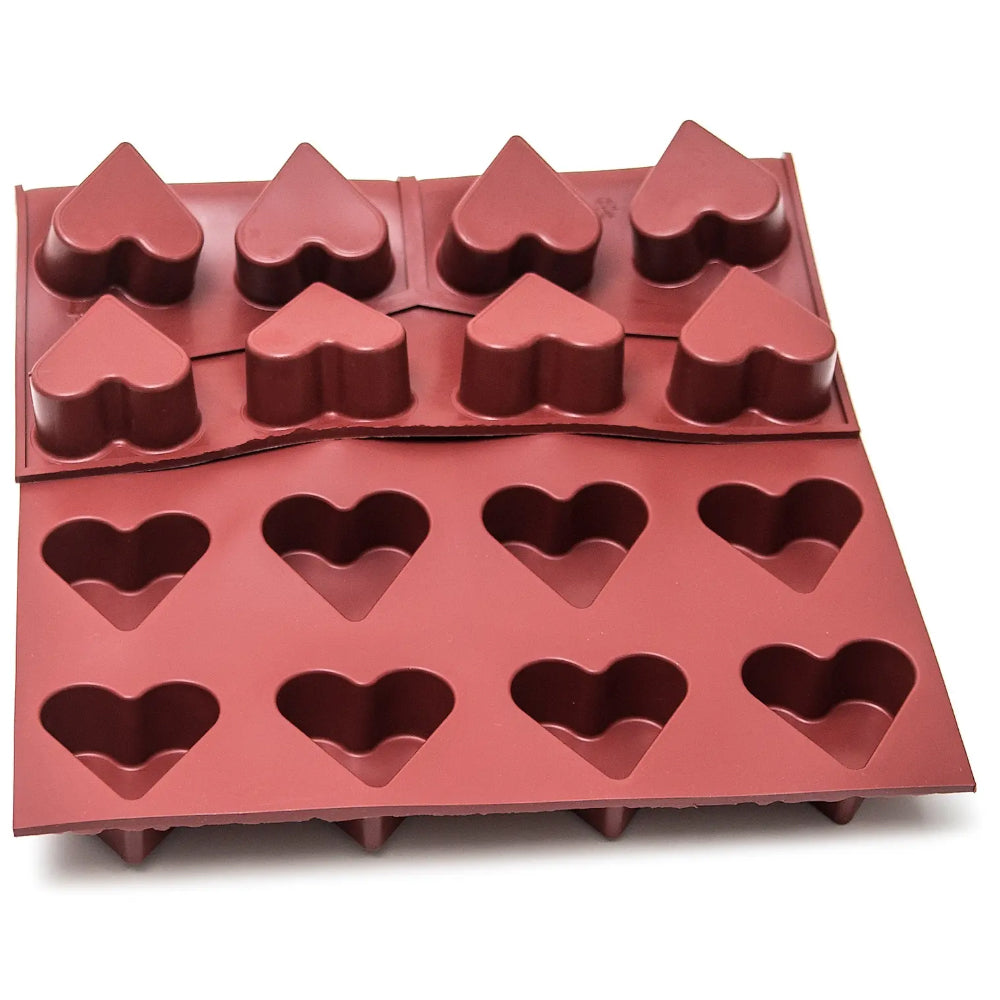 Mae Innovation Silicone Heart Mold, 24 Cavities