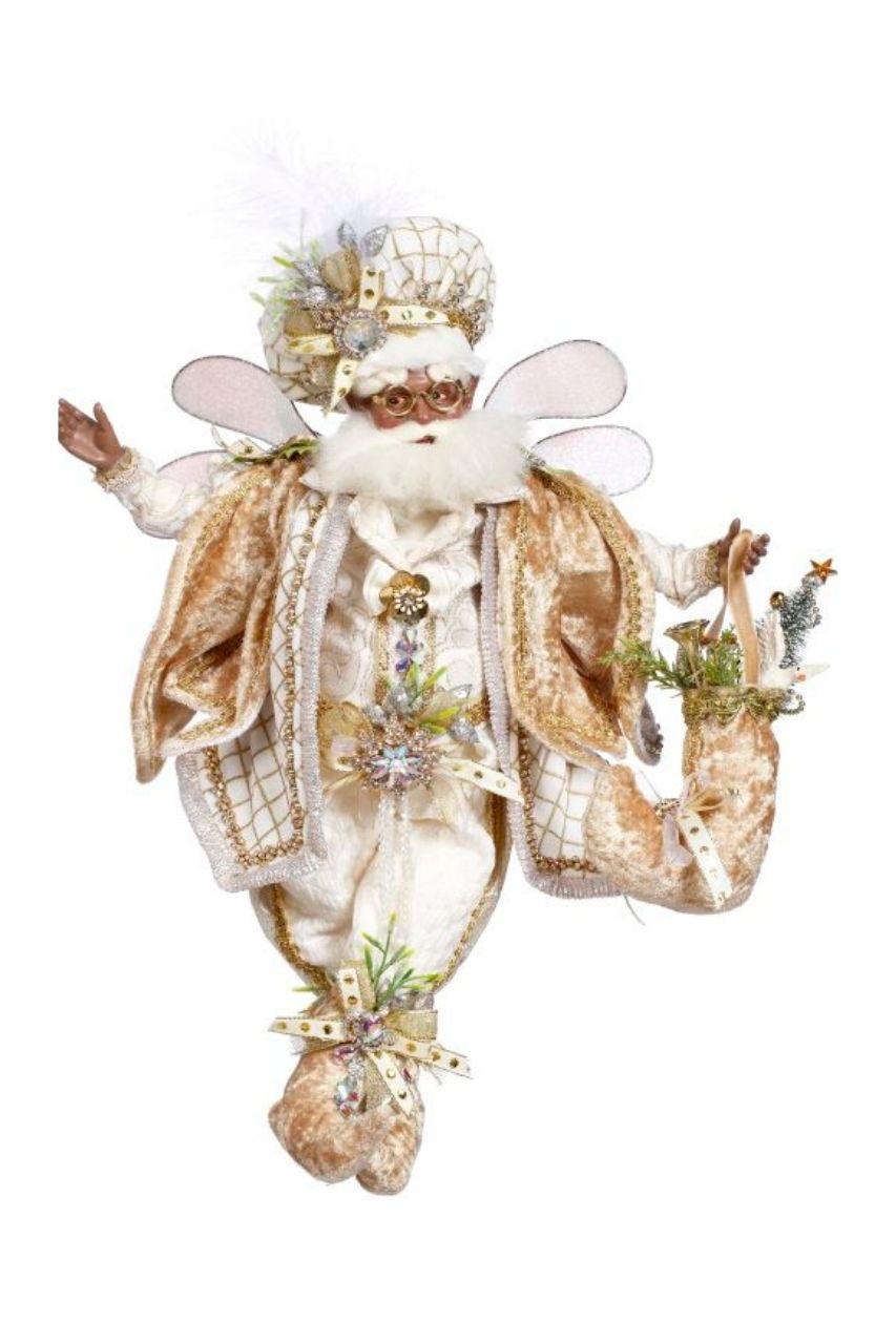 15" African American White Christmas Fairy, Medium - Mark Roberts