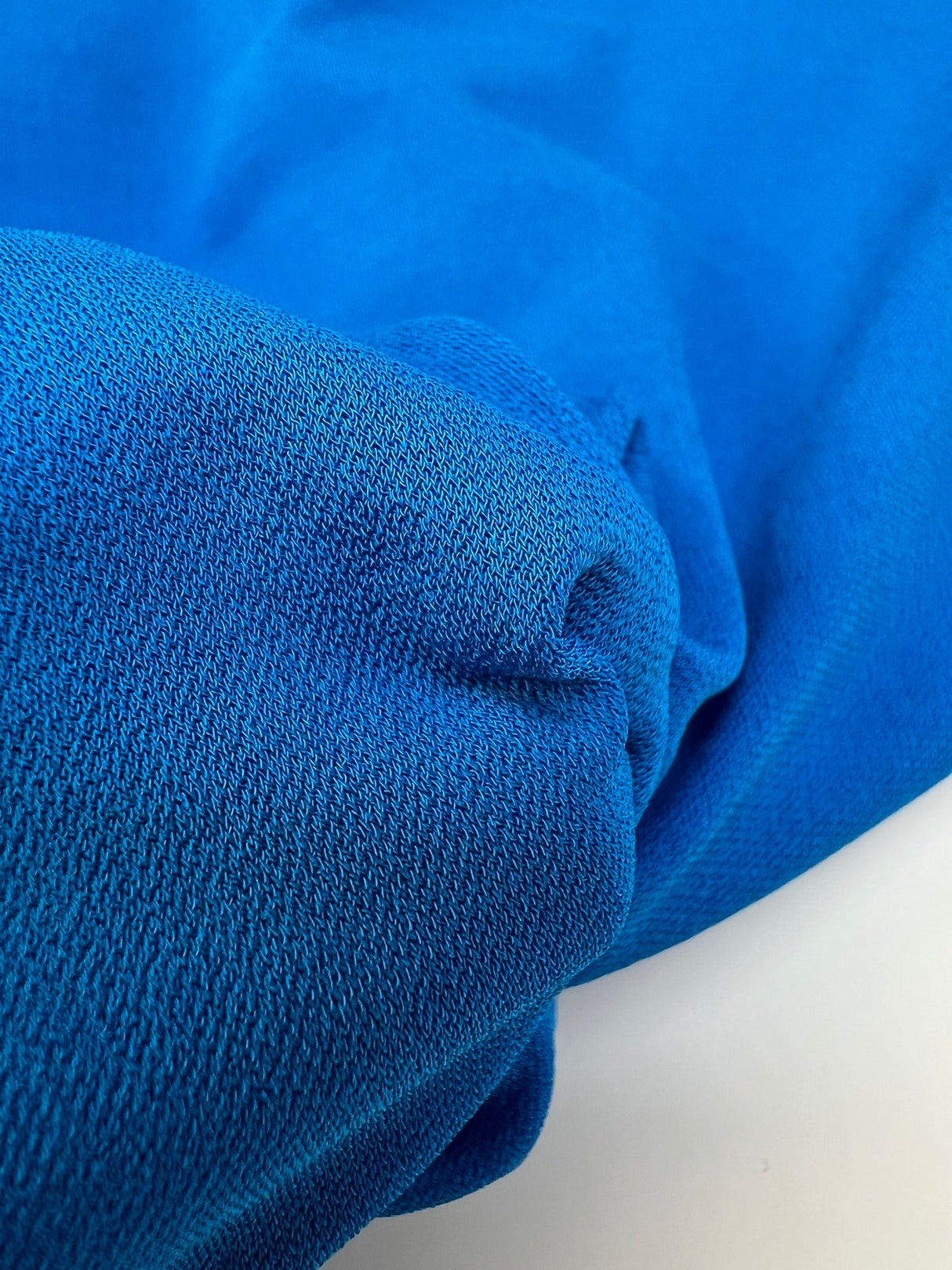 Cotton Knit Fabric Blue